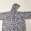 Li Wang Leopard Print new adult full-print fashionable raincoat factory source wholesale direct sales Specification image